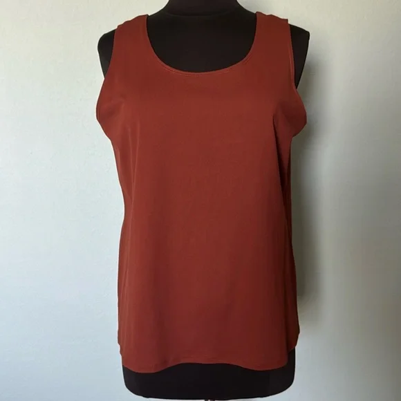 Chico’s shell top, brown. - Picture 1 of 4